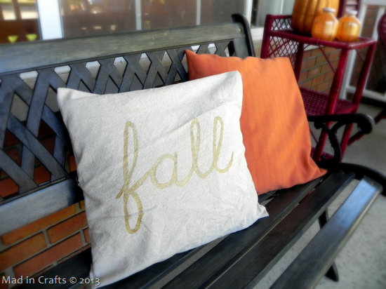 Front Porch Fall Colors painted fall pillow Front Porch Fall Colors painted fall pillow