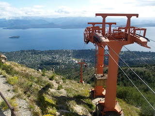 And then we got stuck on the way down for over 10 minutes just dangling in the air with now sound but the wind whistling through the gondola. Gee I hated this part!