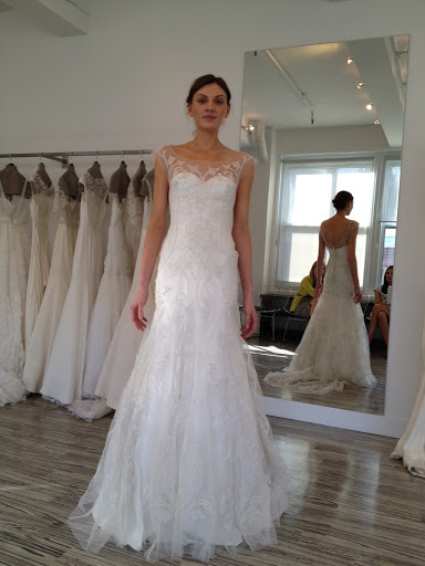 This style is called Central Park. It's so soft and romantic, and has filigree and embroidery that's flattering to a woman's curve.