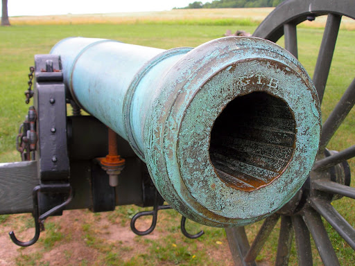 A cannon at the final position of Union Col. Franz Sigel, where he was defeated. This turned the battle's tide in favor of the South. (Photo credit: Jeremy Shreckhise)
