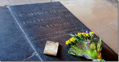 Flowers at Aphra Behn's Tomb