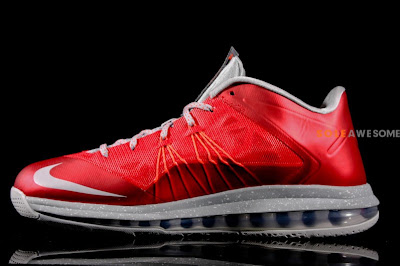nike lebron 10 low gr ohio state 1 06 First Look at Nike Air Max LeBron X Low Ohio State