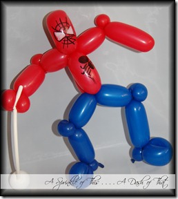Spider Man Balloon {A Sprinkle of This . . . . A Dash of That}