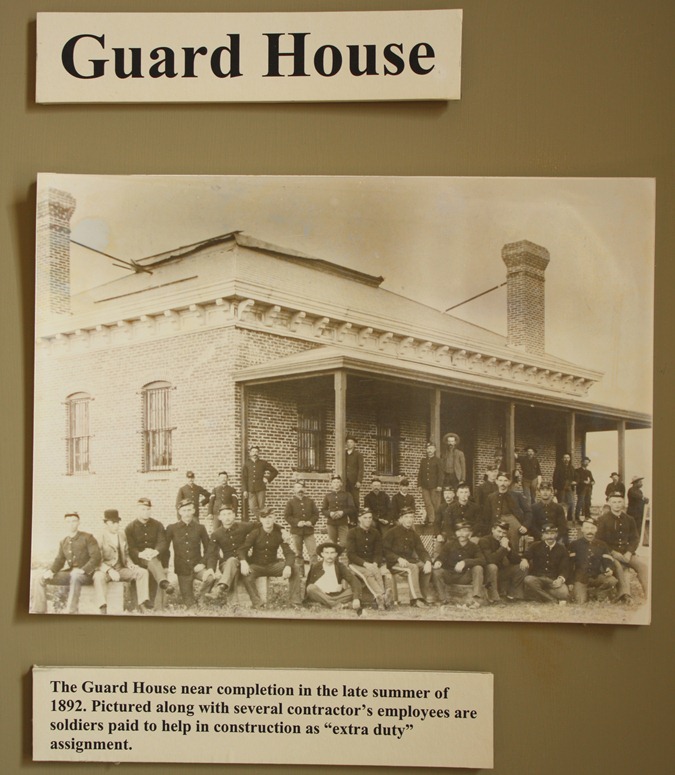 An historic phots show the guard house shortly after it was completed in 1892.