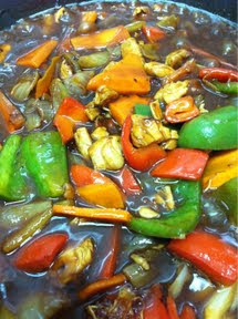 Frango Xadrez Frango Xadrez, como fazer Frango Xadrez, ingredientes do Frango Xadrez, culinária japonesa, gastronomia japonesa,