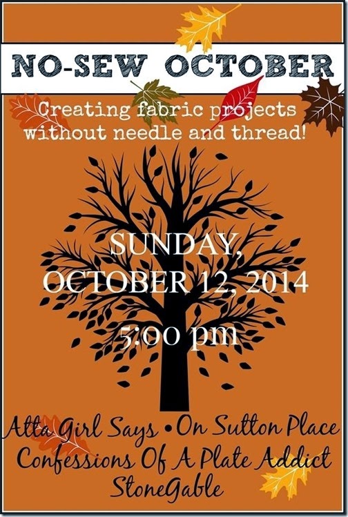October No-Sew 2014 October No-Sew 2014