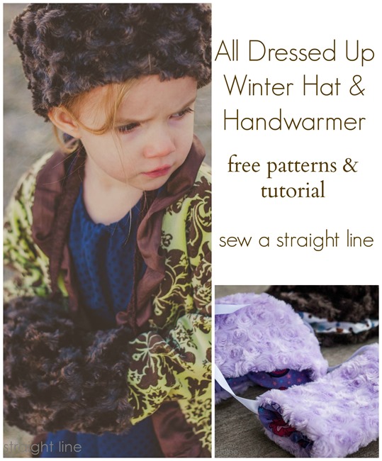 all dressed up winter hat and handwarmer sew a straight line all dressed up winter hat and handwarmer sew a straight line