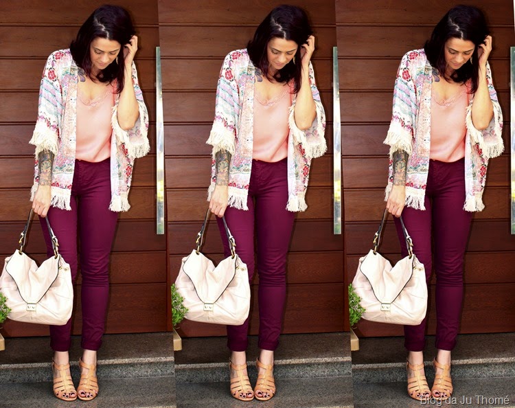 look calça color e quimono3 look calça color e quimono3
