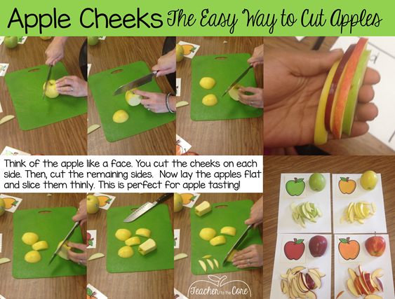 How to cut an apple the safe and easy way- Teacher to the Core