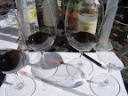 We were given a glass of wine each, a blending glass, a pencil and a straw-like dropper to measure out our wine.