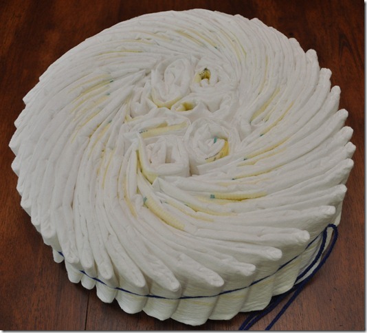 Diaper cake tutorial 4 Diaper cake tutorial 4