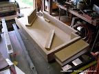 Pieces cut per plans. Assembly begins. Several pieces were measured and cut as I went along for tight fit.