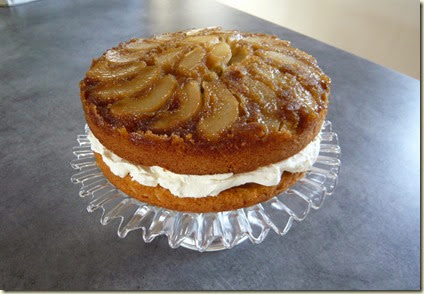 pear and ginger upside down cake