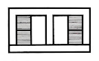 offices, 1995, ink on paper, 12.5 x 22.5 in.