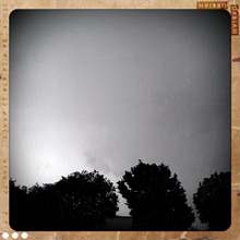7. rainy skies