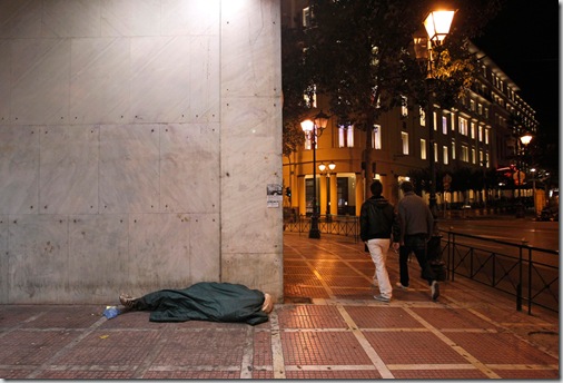 Greece New Homeless