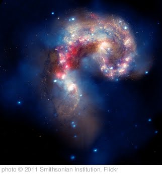 'A Galactic Spectacle: A pair of colliding galaxies about 62 million light years from Earth.' photo (c) 2011, Smithsonian Institution - license: http://www.flickr.com/commons/usage/