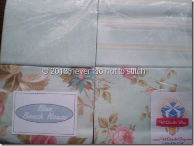 2012 Blue Beach House eight fat quarters 1