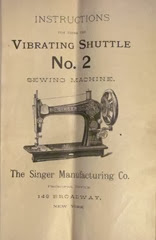 VS Singer VS Singer instruction manual front cover from Maryann