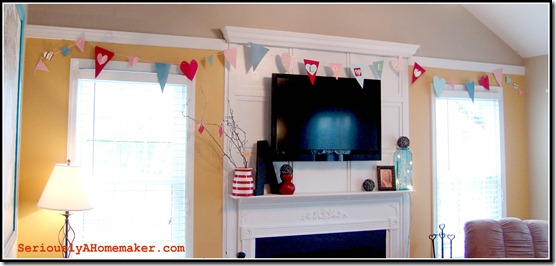 large valentine garland