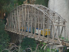 A model train at the Bellagio Conservatory and Botanical Garden.
