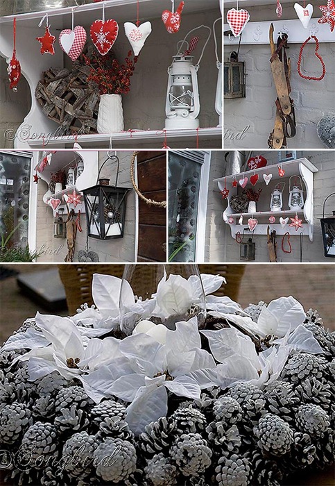 Songbird Christmas Outdoor Decorations Collage