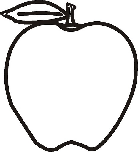 Dibujo de una manzana animada - Imagui