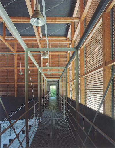 It's almost as if this hall could go on forever. Shelters for Roman Archaeological Ruins (1986)m Peter Zumthor, Chur, Graubünden, Switzerland, June 2000. It's almost as if this hall could go on forever. Shelters for Roman Archaeological Ruins (1986)m Peter Zumthor, Chur, Graubünden, Switzerland, June 2000.