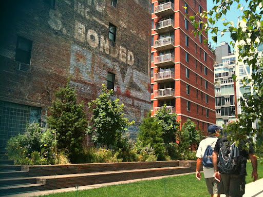 High Line green space.