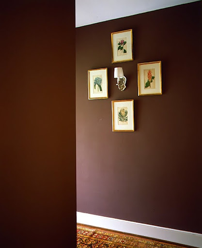 A deliciously dark wall. (Martha Stewart Living)