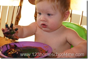 baby safe edible finger paint