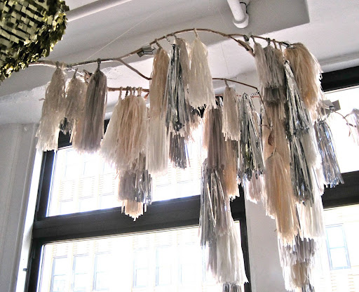 The subtle palatte of these pom poms are so pretty.