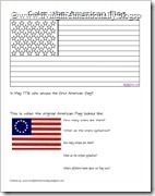 American Symbol: Flag (free worksheet from Living Life Intentionally)