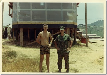 Photo of Russ Ford and Rich Gleittsman, taken at camp before Russell left for the world 1969