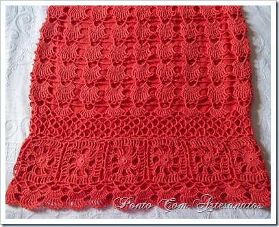 Vestido Motivo de Leques - Coral Vestido Motivo de Leques - Coral