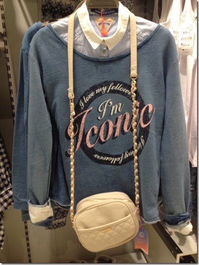 Bershka baby blue blouse x pullover sweater