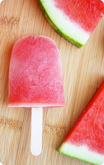 Watermelon Margarita Popsicles – Made with fresh watermelon, tequila and orange liqueur for a fun twist on margaritas and pops! | thecomfortofcooking.com