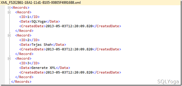 SQLYoga Resultset of XML PATH