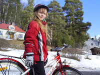 Idas första cykeltur 2008