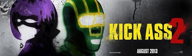 Kick-Ass 2 Graffiti Banner with Kick-Ass and Hit Girl