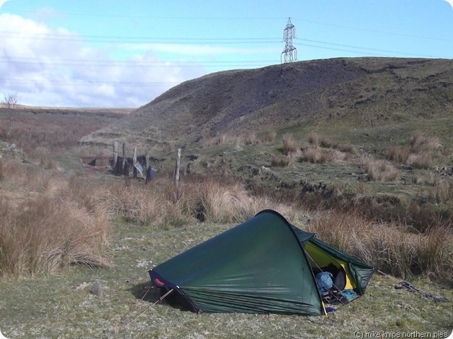 camping spot with pylon