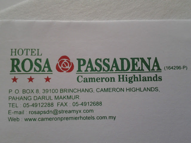 Hotel Rosa Passadena cameron highlands