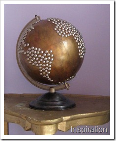 repainted metallic globe