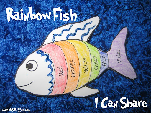 Rainbow Fish Craft Template
