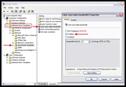 Reserve Bandwidth XP Reserve Bandwidth XP