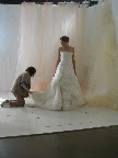 Carrie perfects the hem