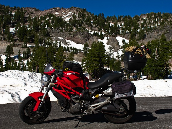 Ducati at Lassen Volcanic National Park