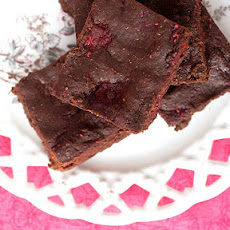 Raspberry Truffle Brownies