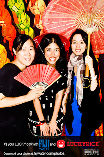 My colleagues and I dressed up with props and posed for a photo. From left to right: Naomi Kim (online editor for Martha's TV shows, me and Tiffany Sun, online editor of Holidays and Crafts).