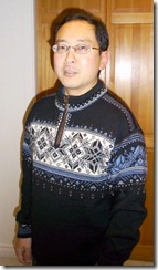 Me in Nordic sweater